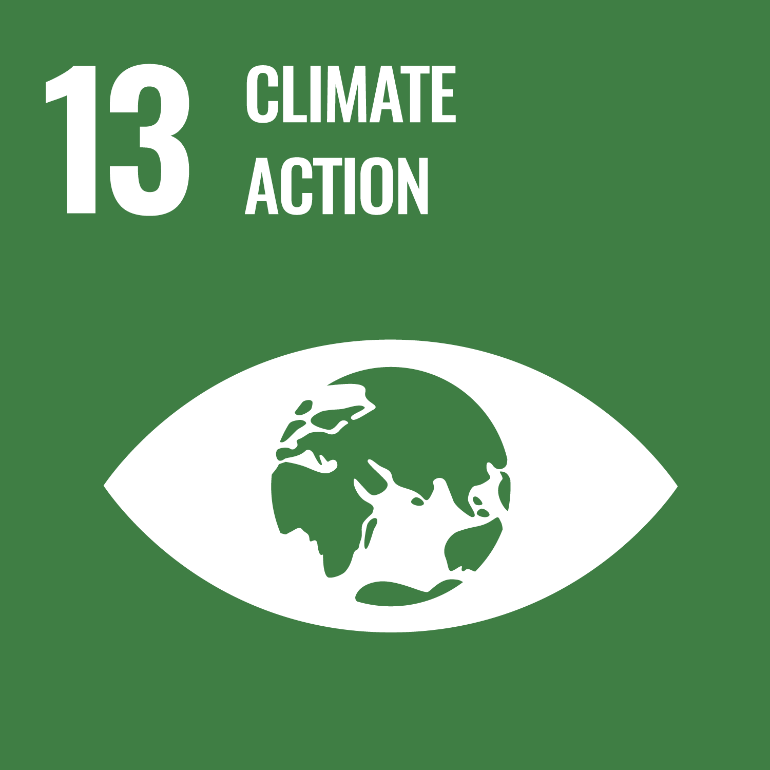 White logo of 13 Climate Action