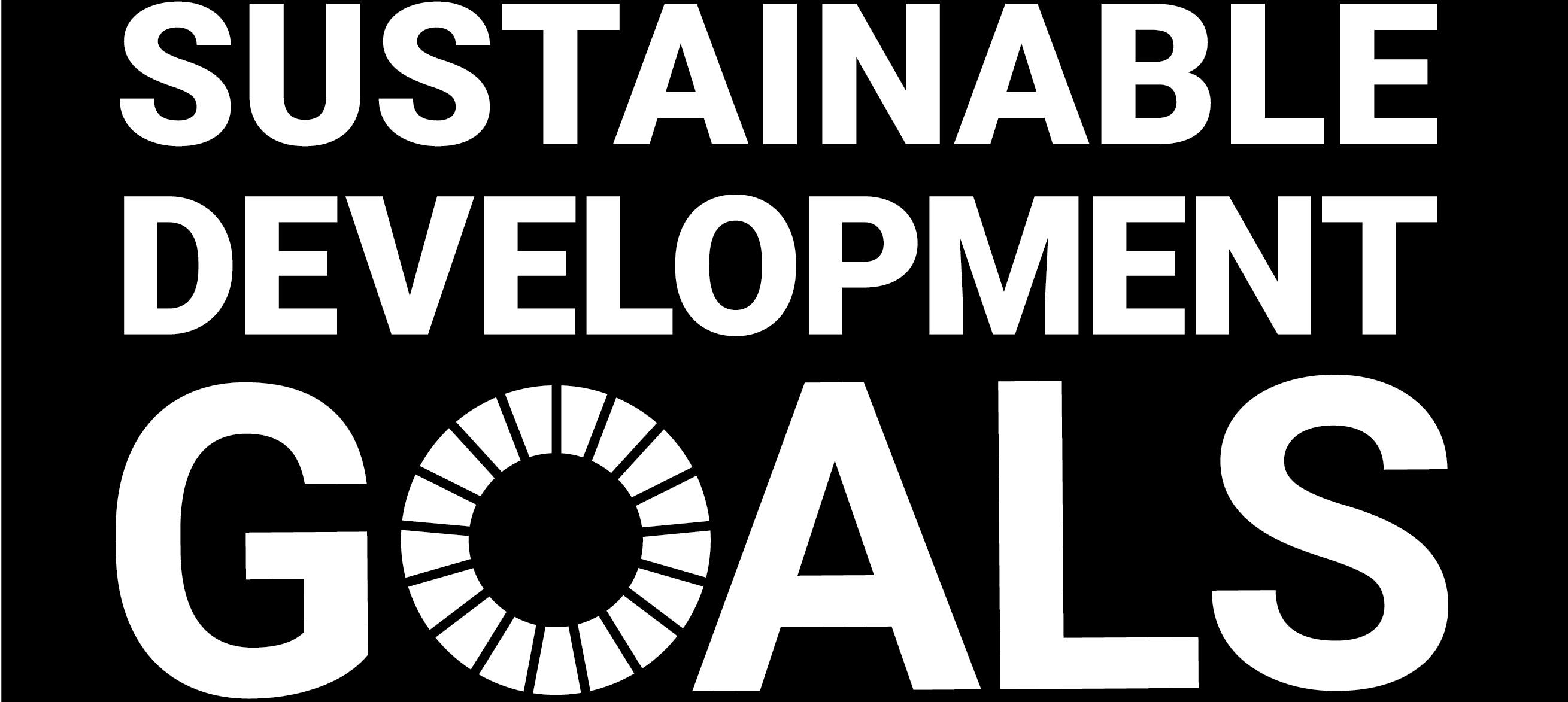 White logo of SDG